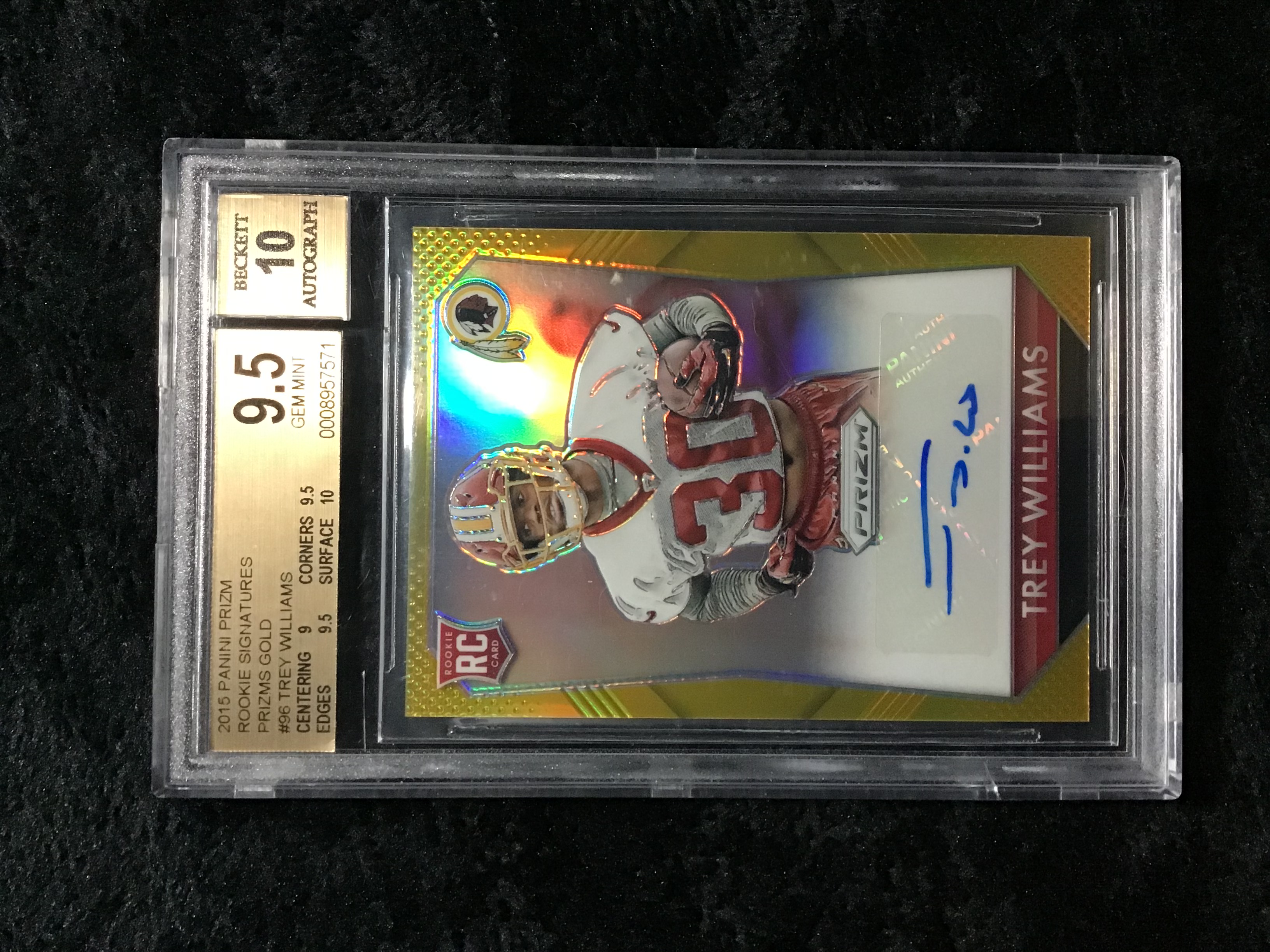 2015 Panini Prizm Gold Trey Williams