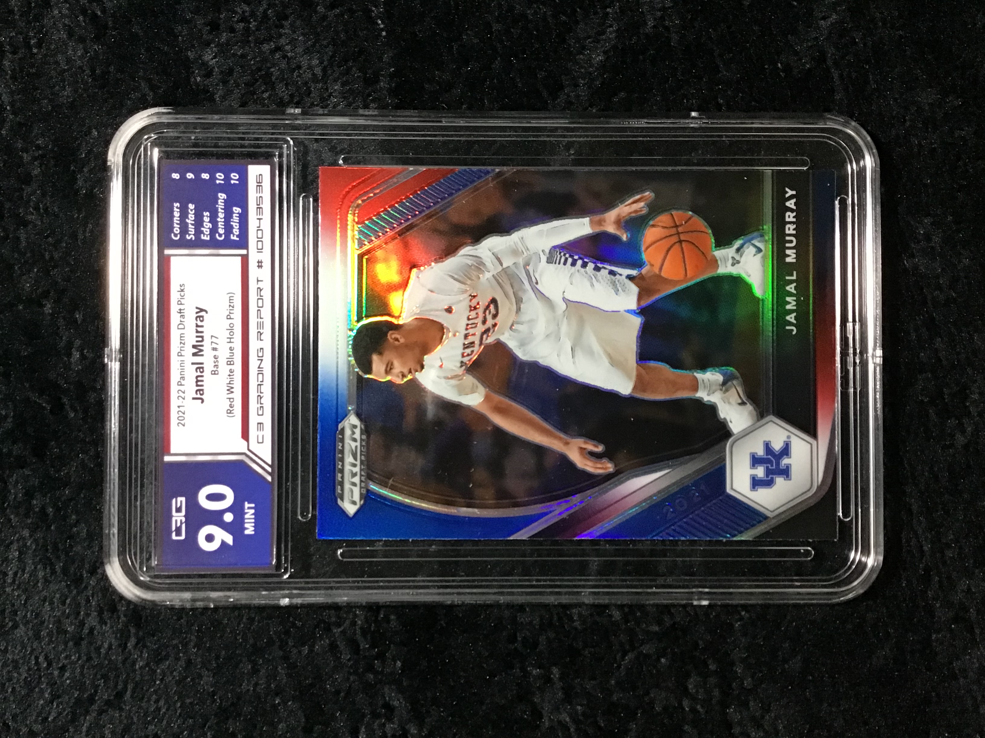 2021-22 Panini Prizm Draft Picks Jamal Murray Red,White,Blue Holo