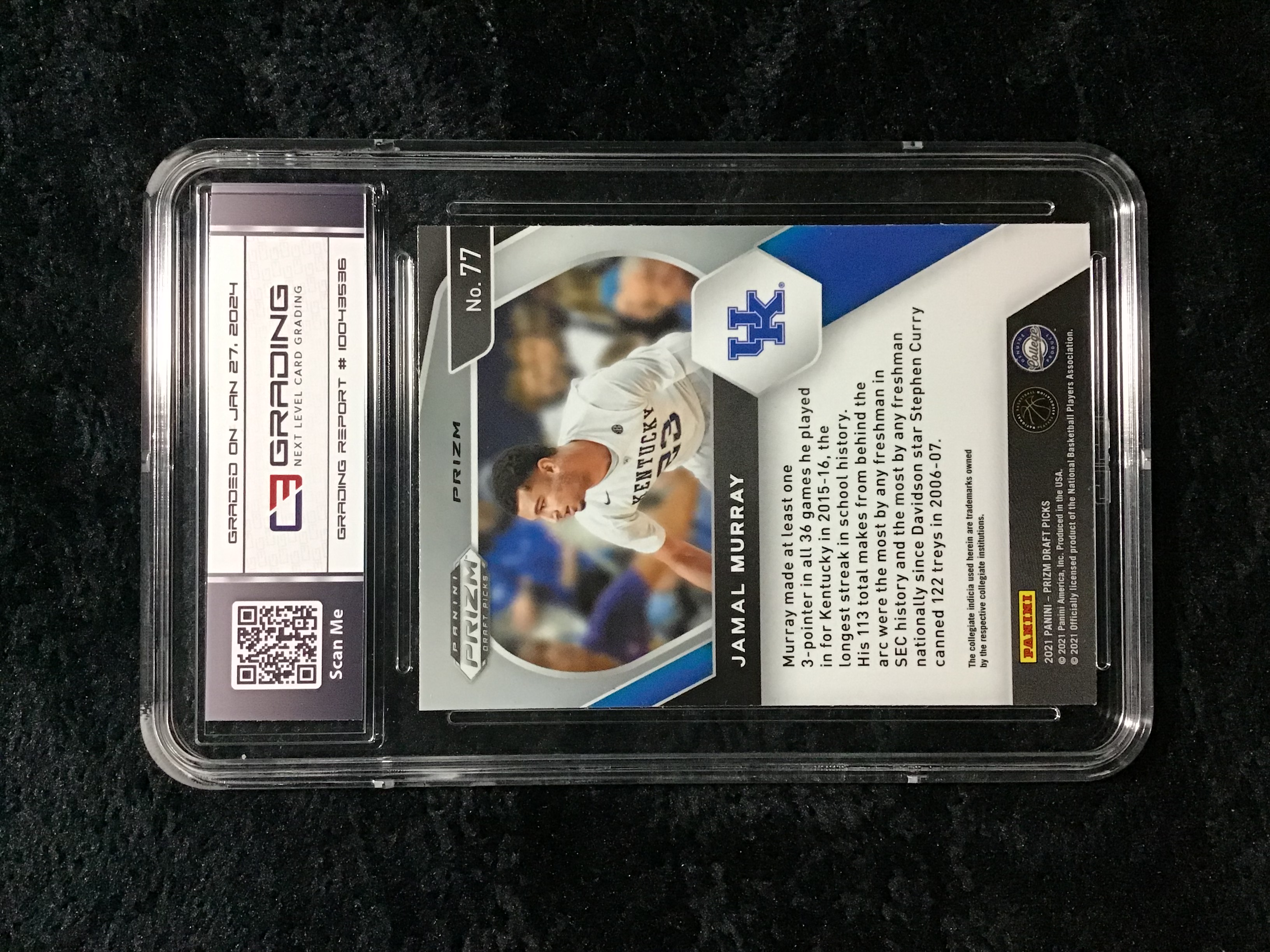 2021-22 Panini Prizm Draft Picks Jamal Murray Red,White,Blue Holo