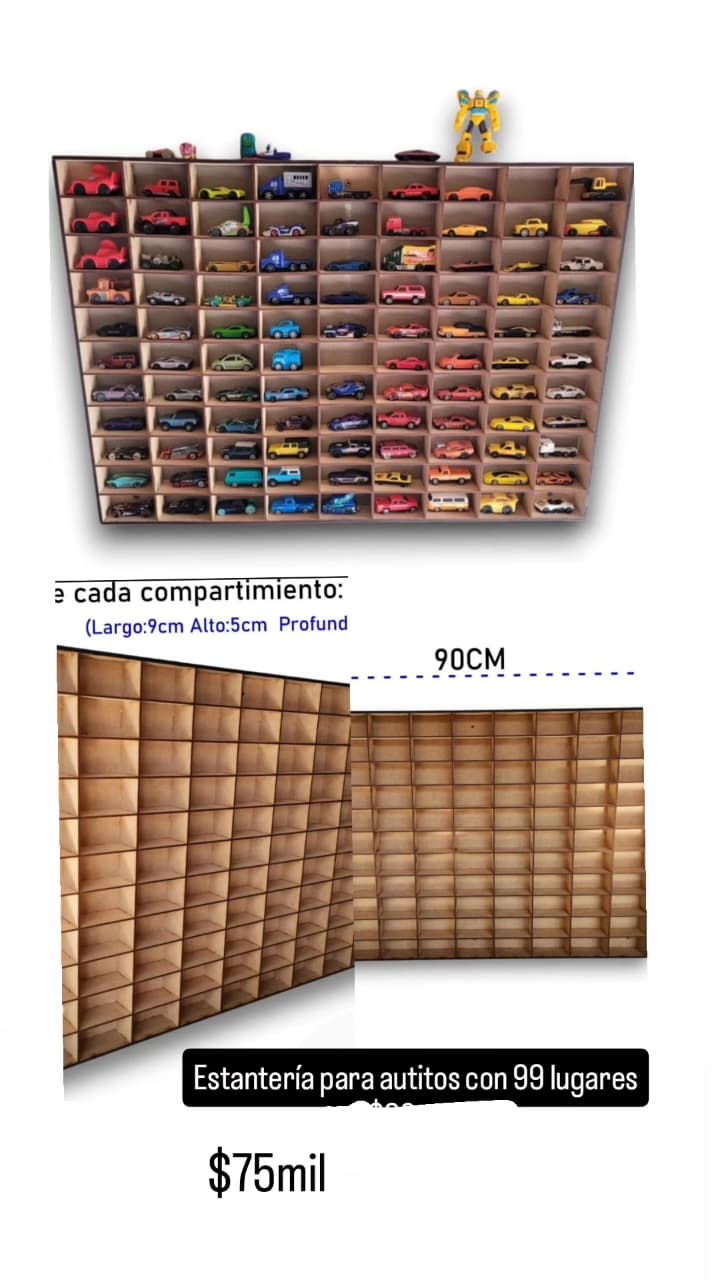 Estantería para autitos