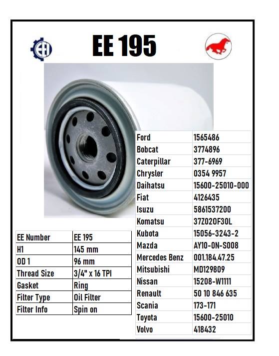 EE 195 Oil Filter