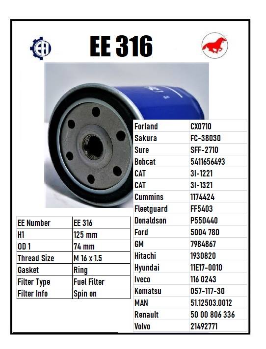 EE 316 Fuel Filter