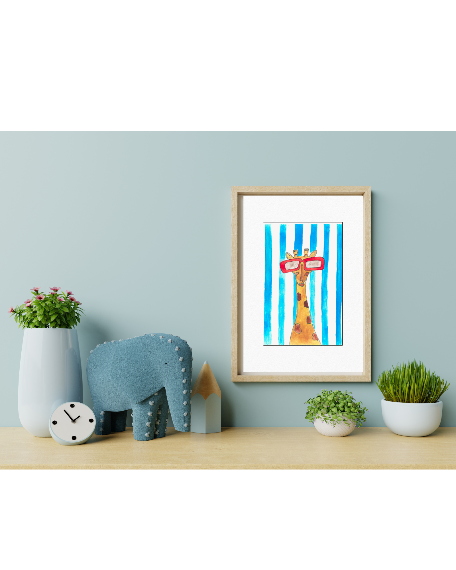 Giraffe druck