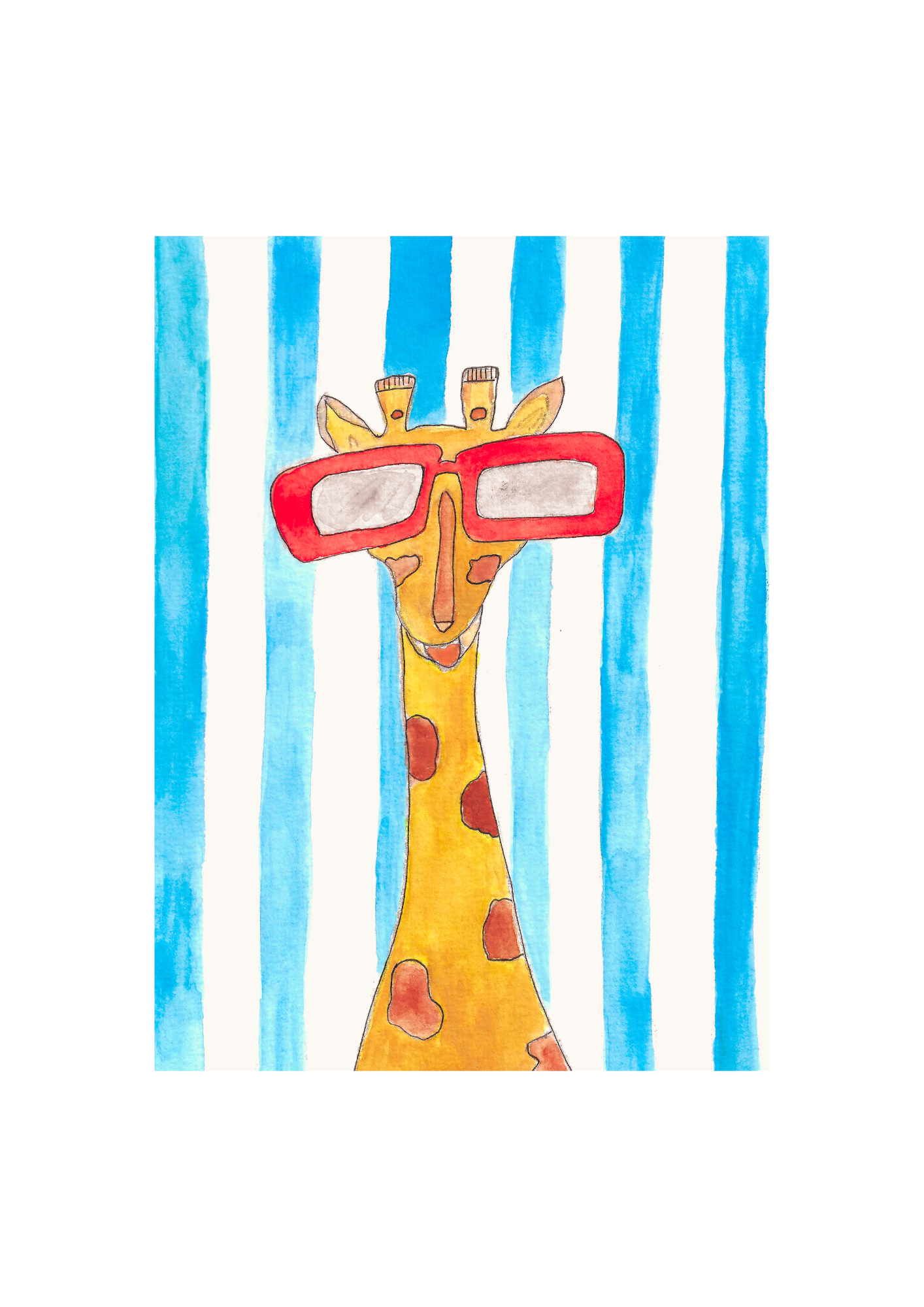Giraffe druck