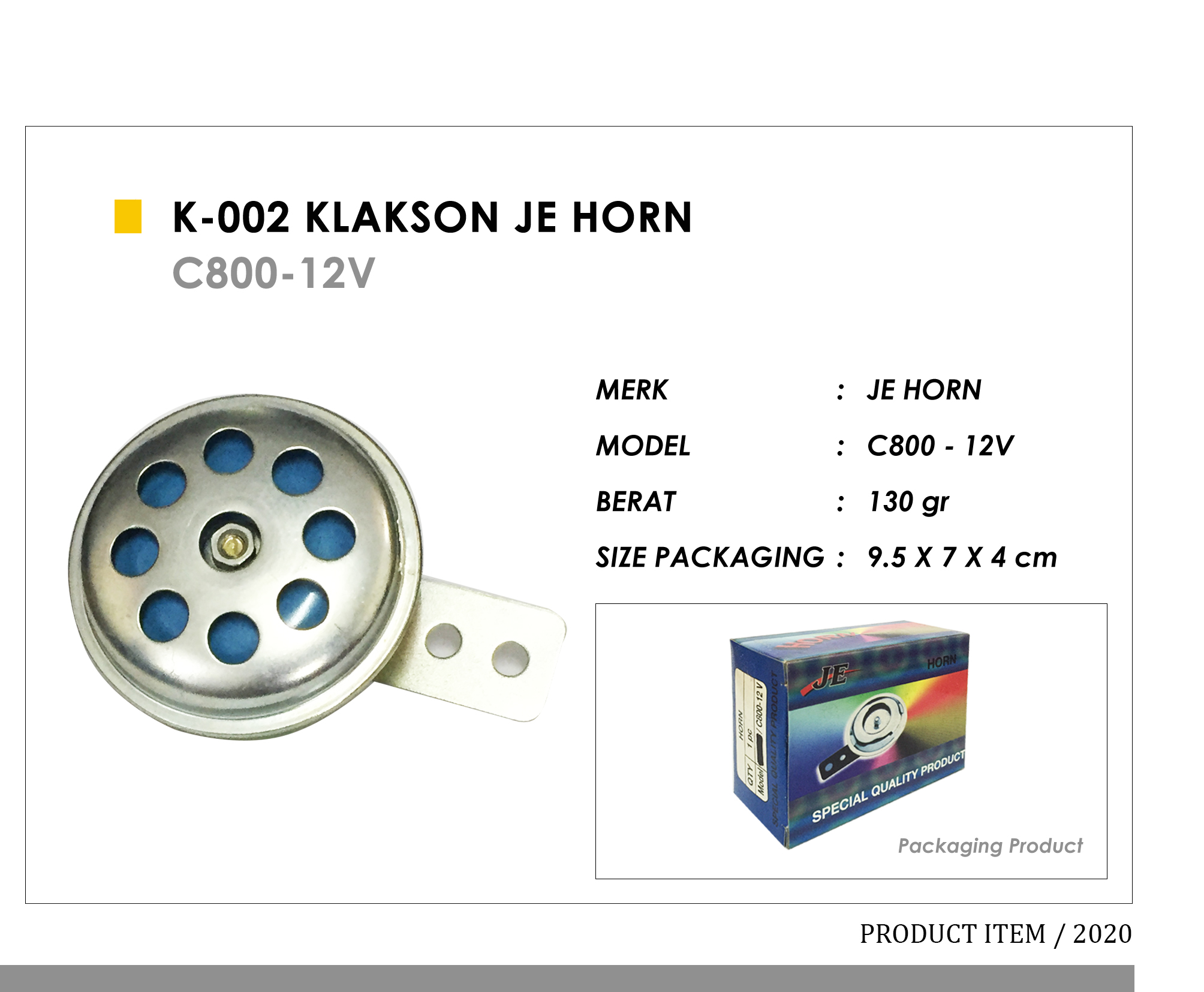 K-002 Klakson JE Horn