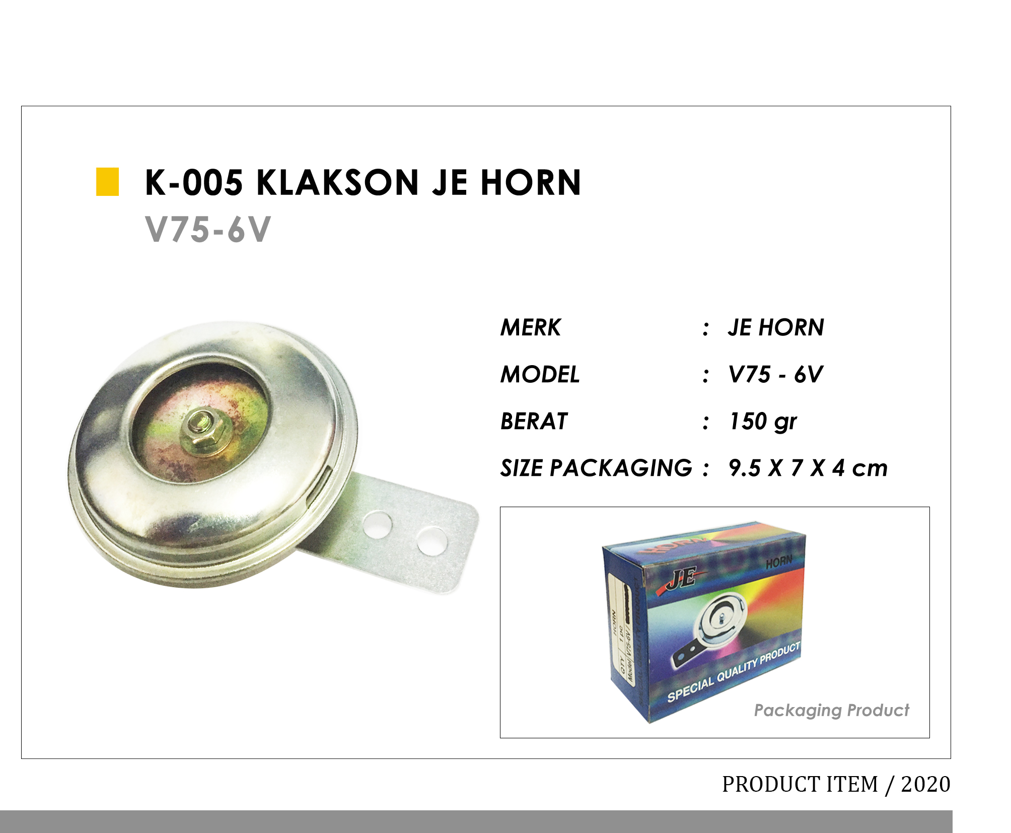 K-005 Klakson JE Horn