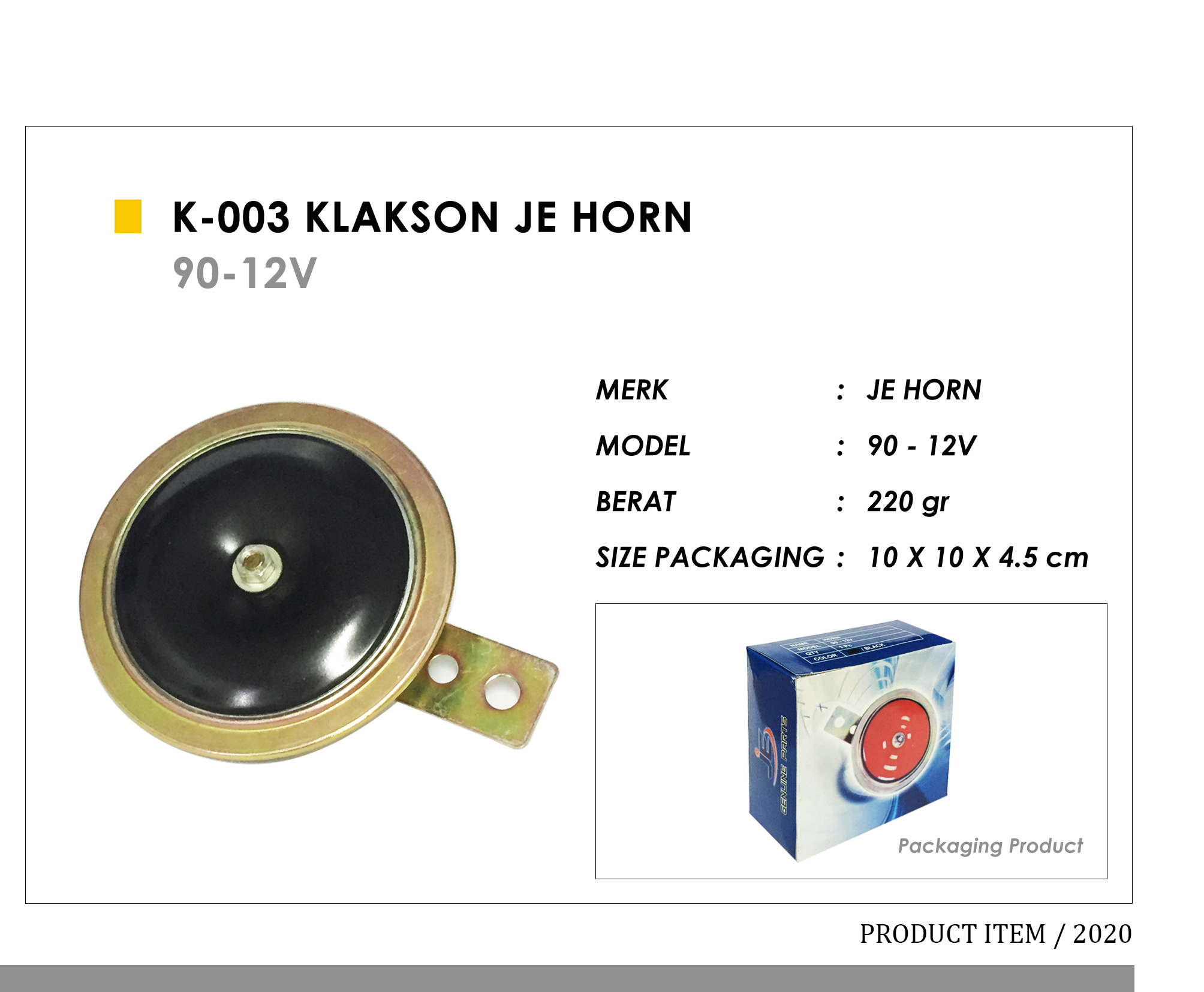 K-003 Klakson JE Horn