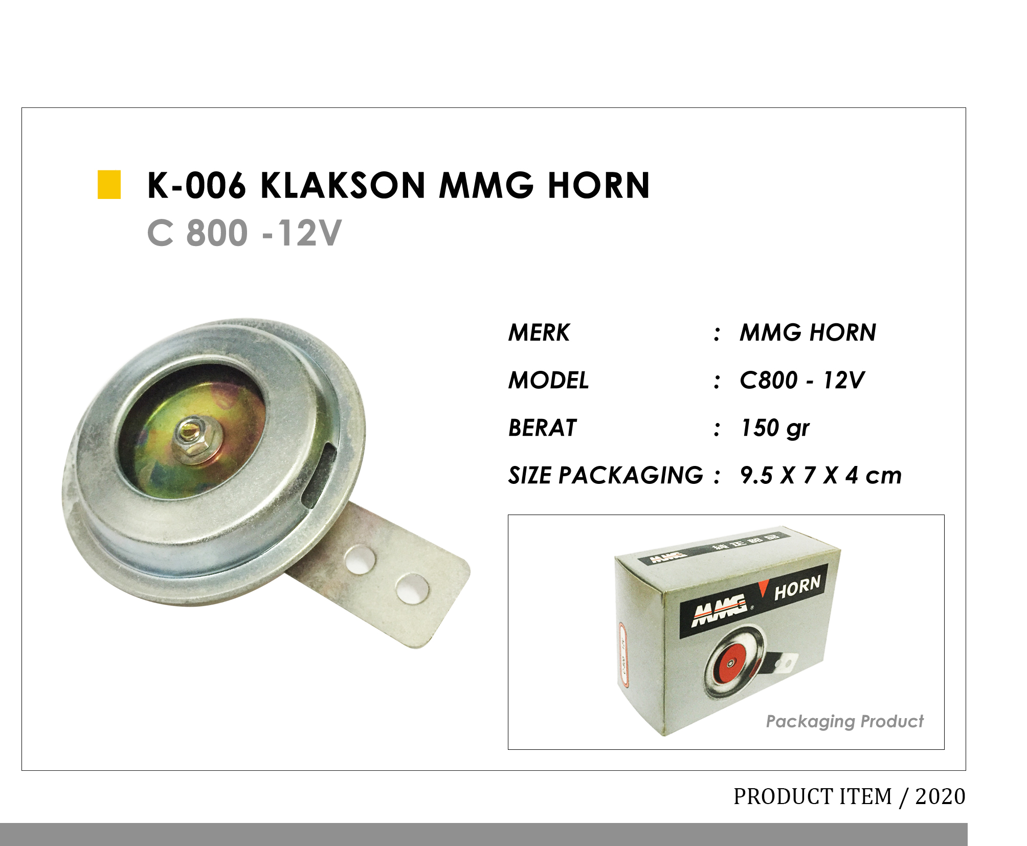 K-006 Klakson MMG Horn