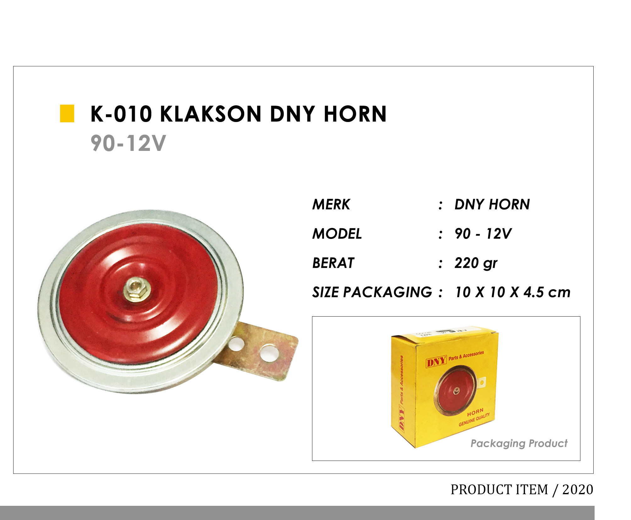 K-010 Klakson DNY Horn