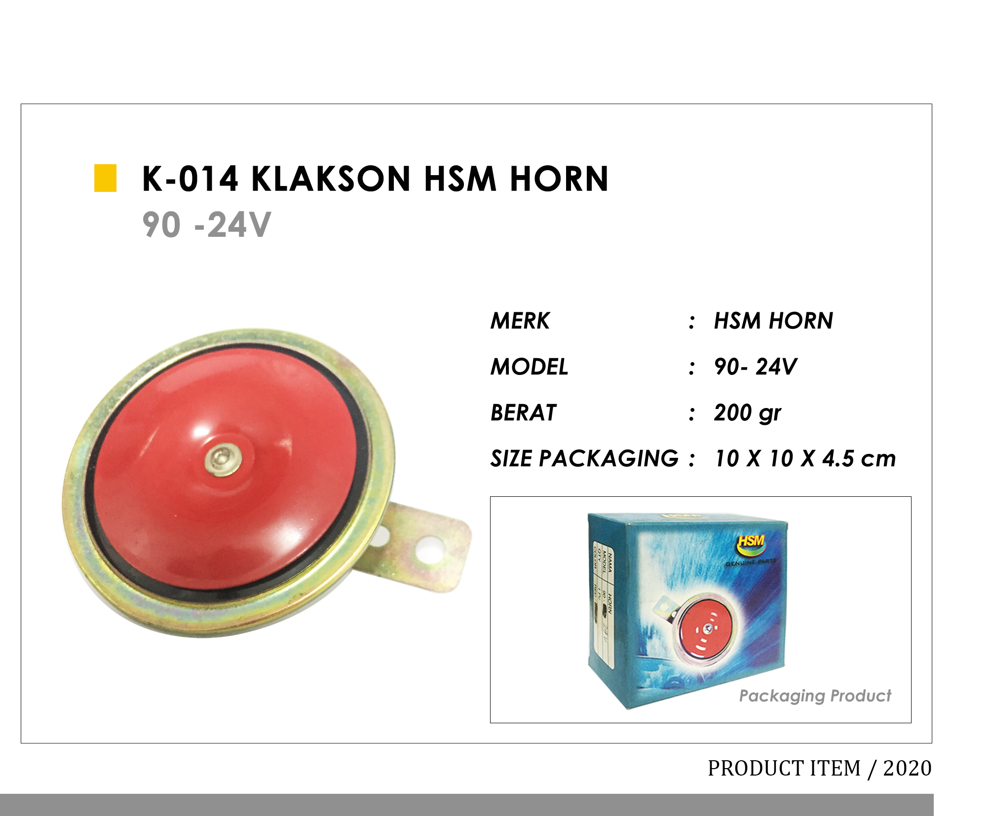 K-014 Klakson HSM Horn