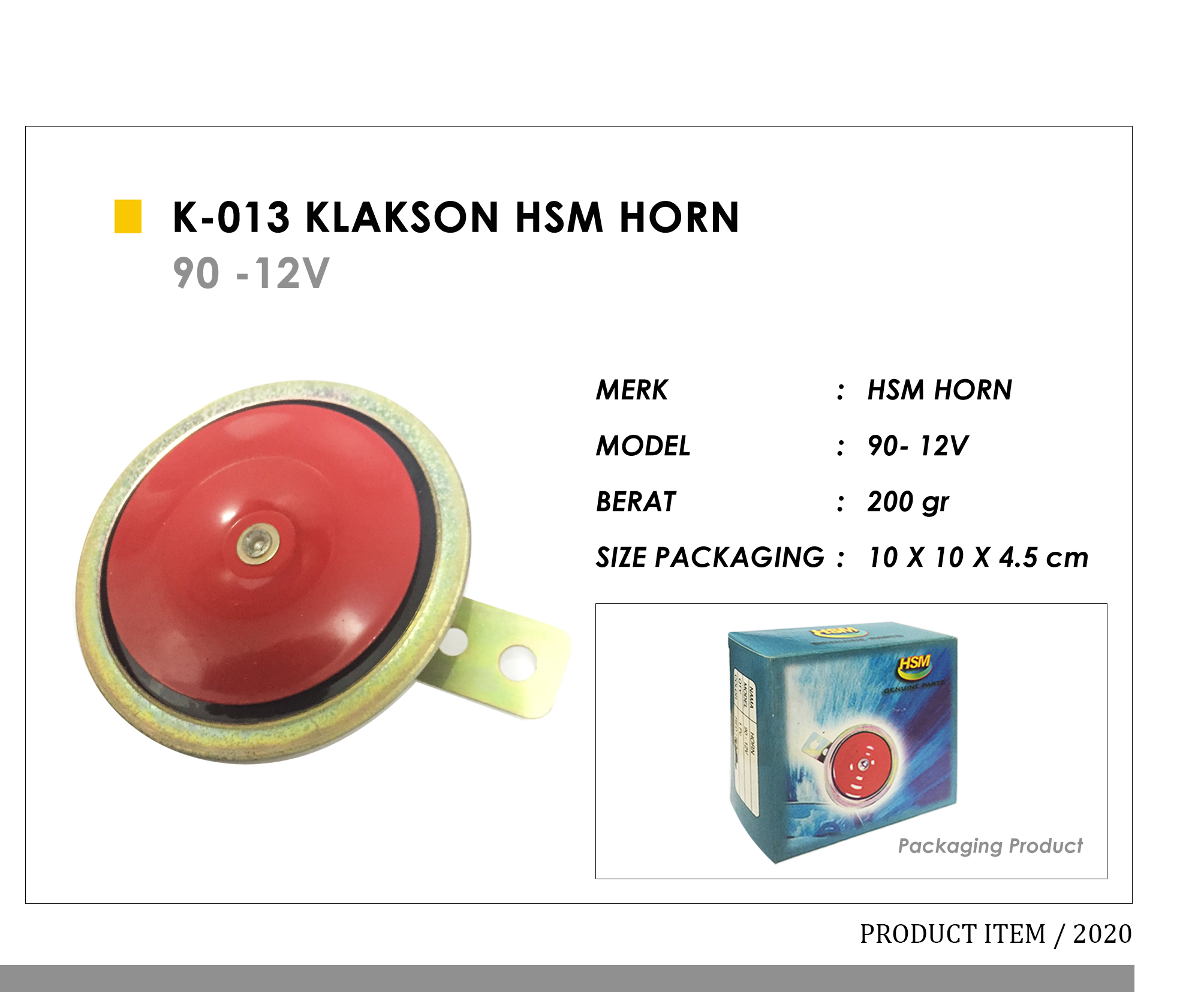 K-013 Klakson HSM Horn