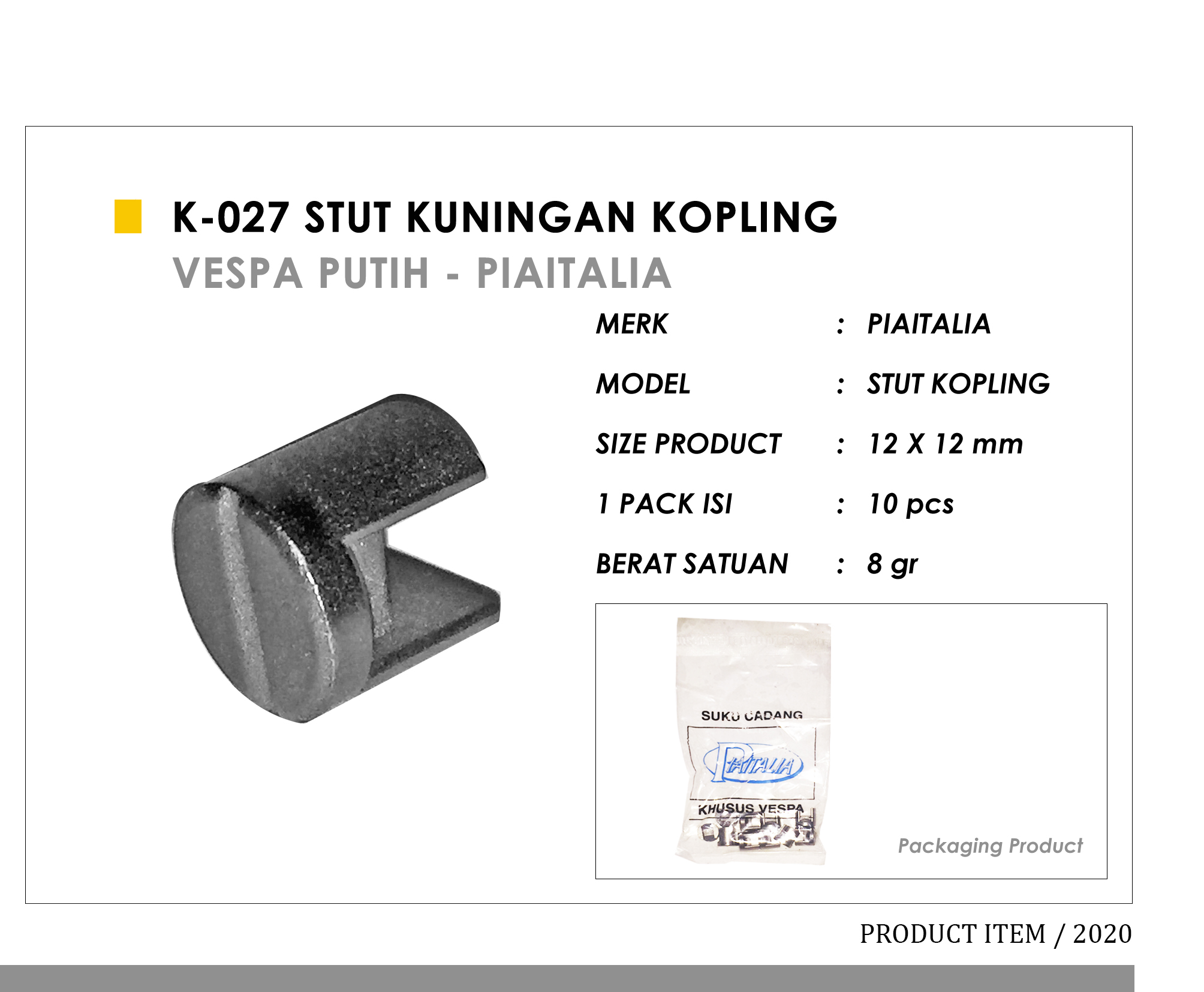 K-027 Stut Kuningan Kopling