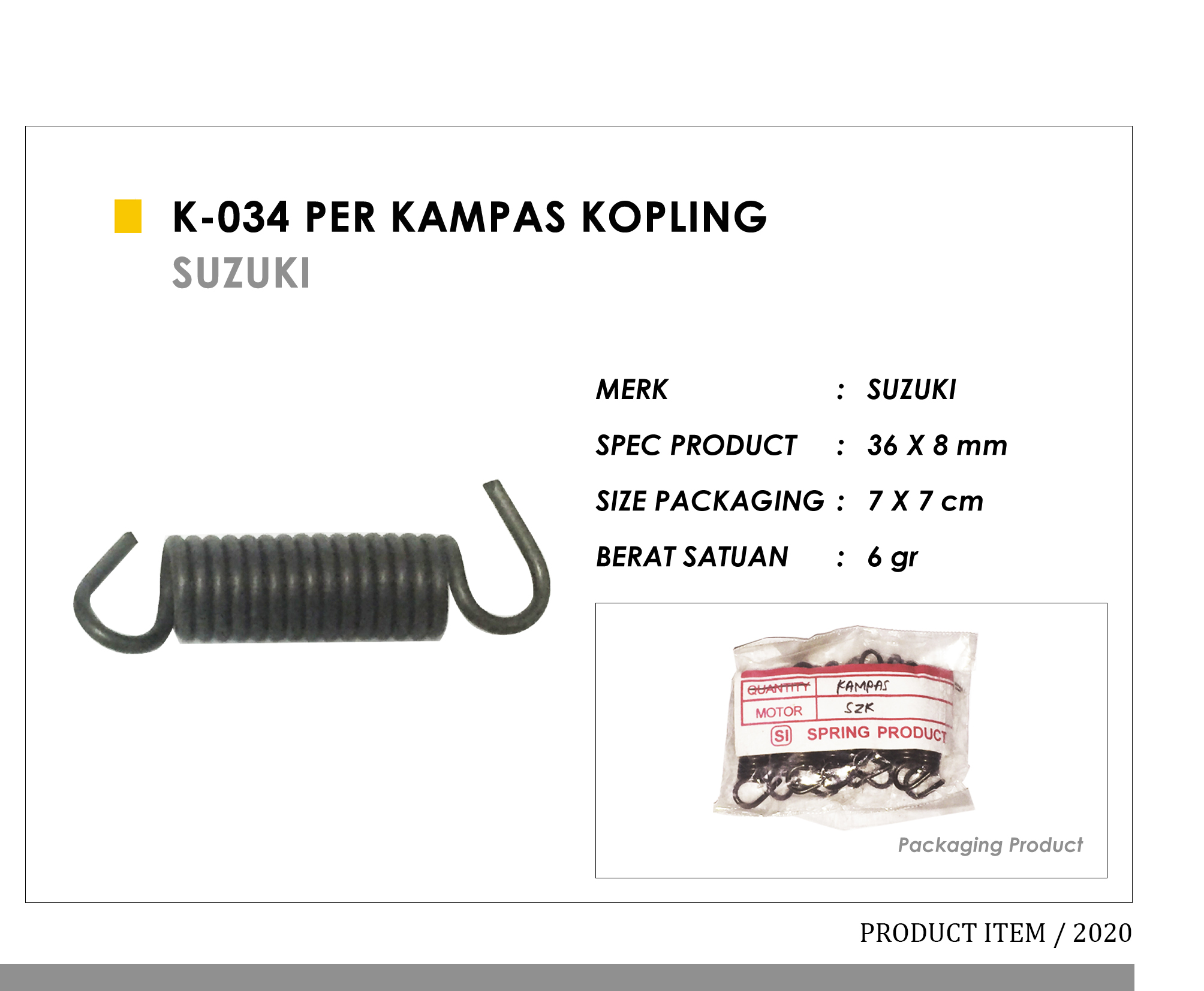 K-034 Per Kampas Kopling