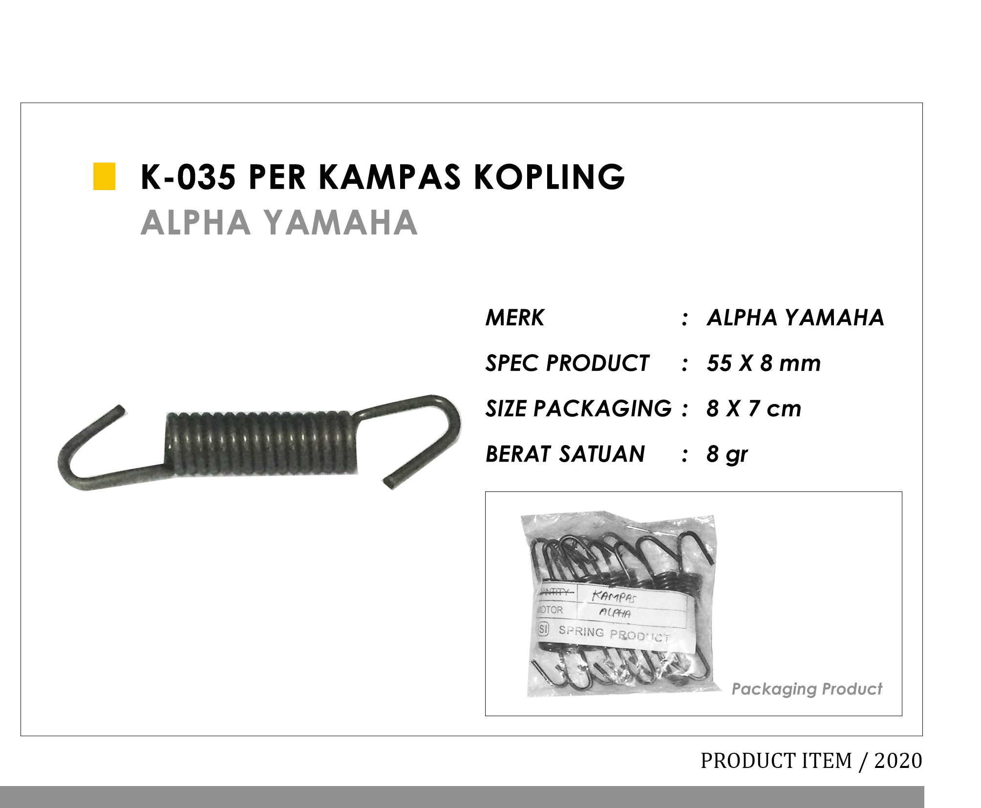 K-035 Per Kampas Kopling