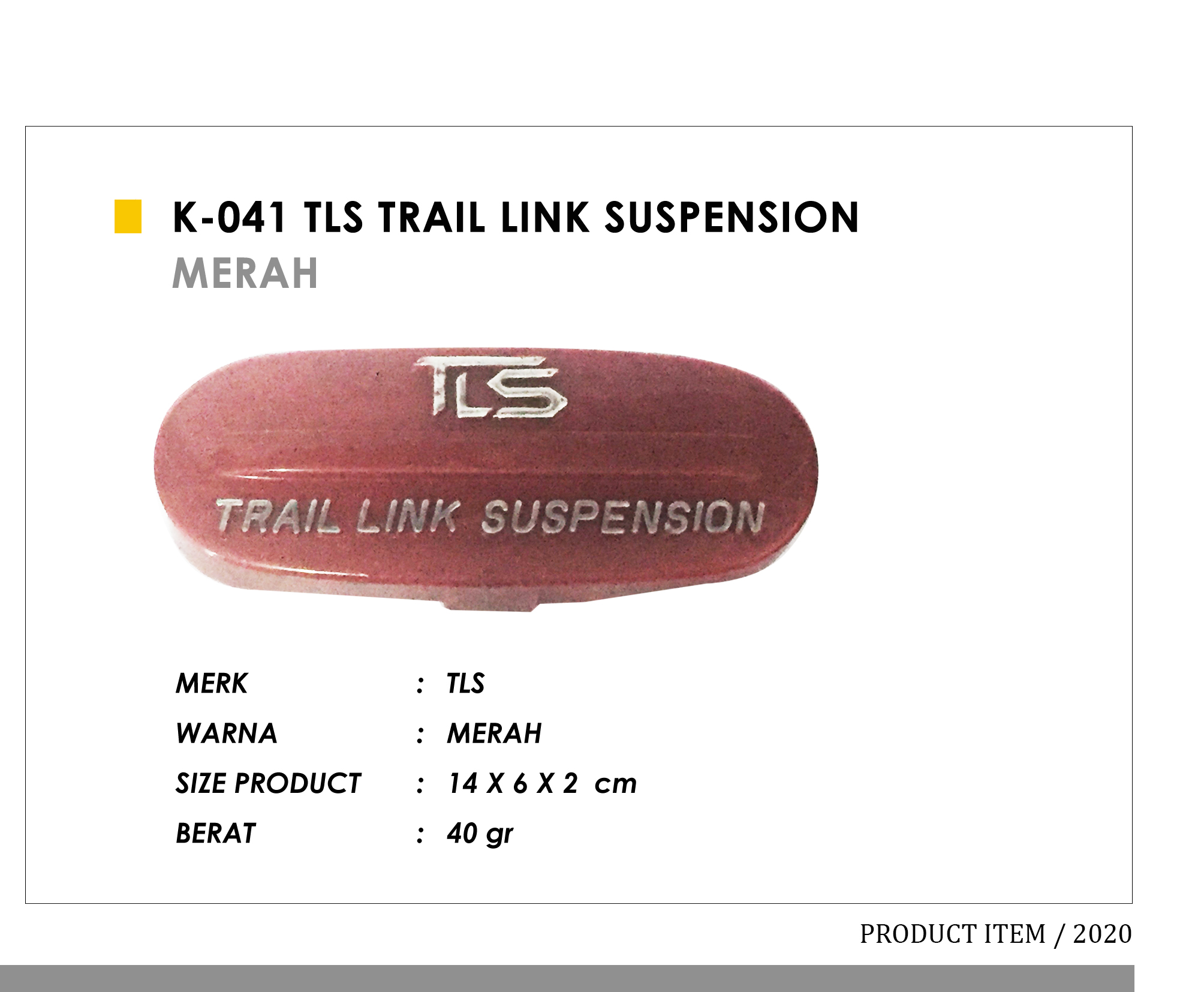 K-041 TLS Trail Link Suspension