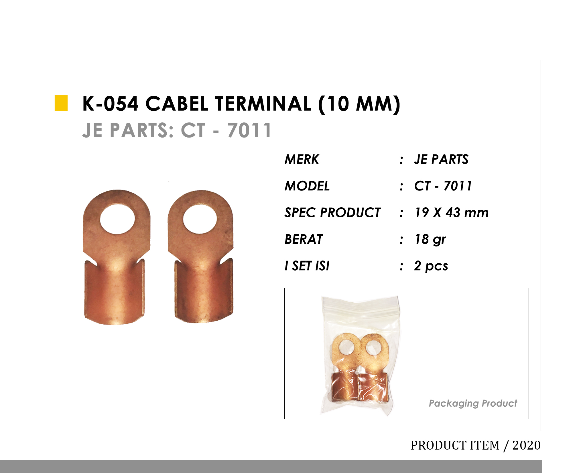 K-054 Kepala Terminal (10 mm)