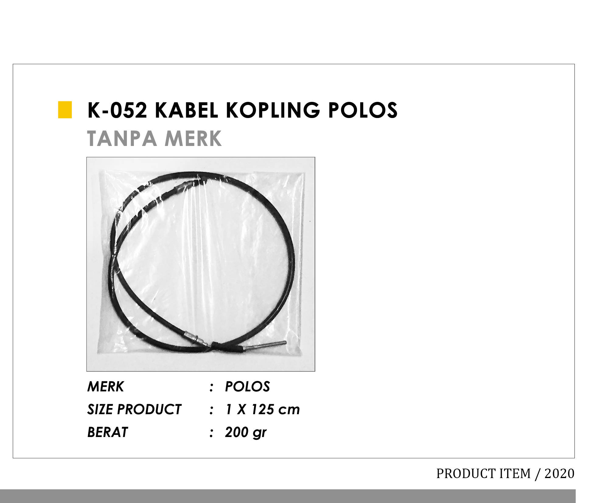 K-052 Kabel Kopling Polos