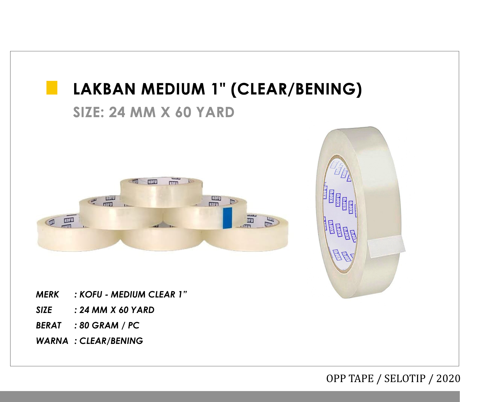 Lakban Medium 1"
