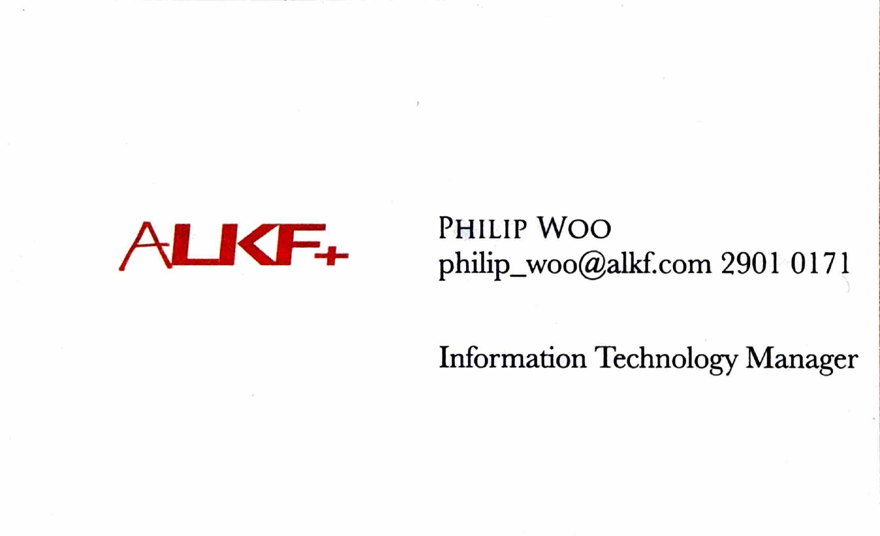 Philip Woo｜ALKF