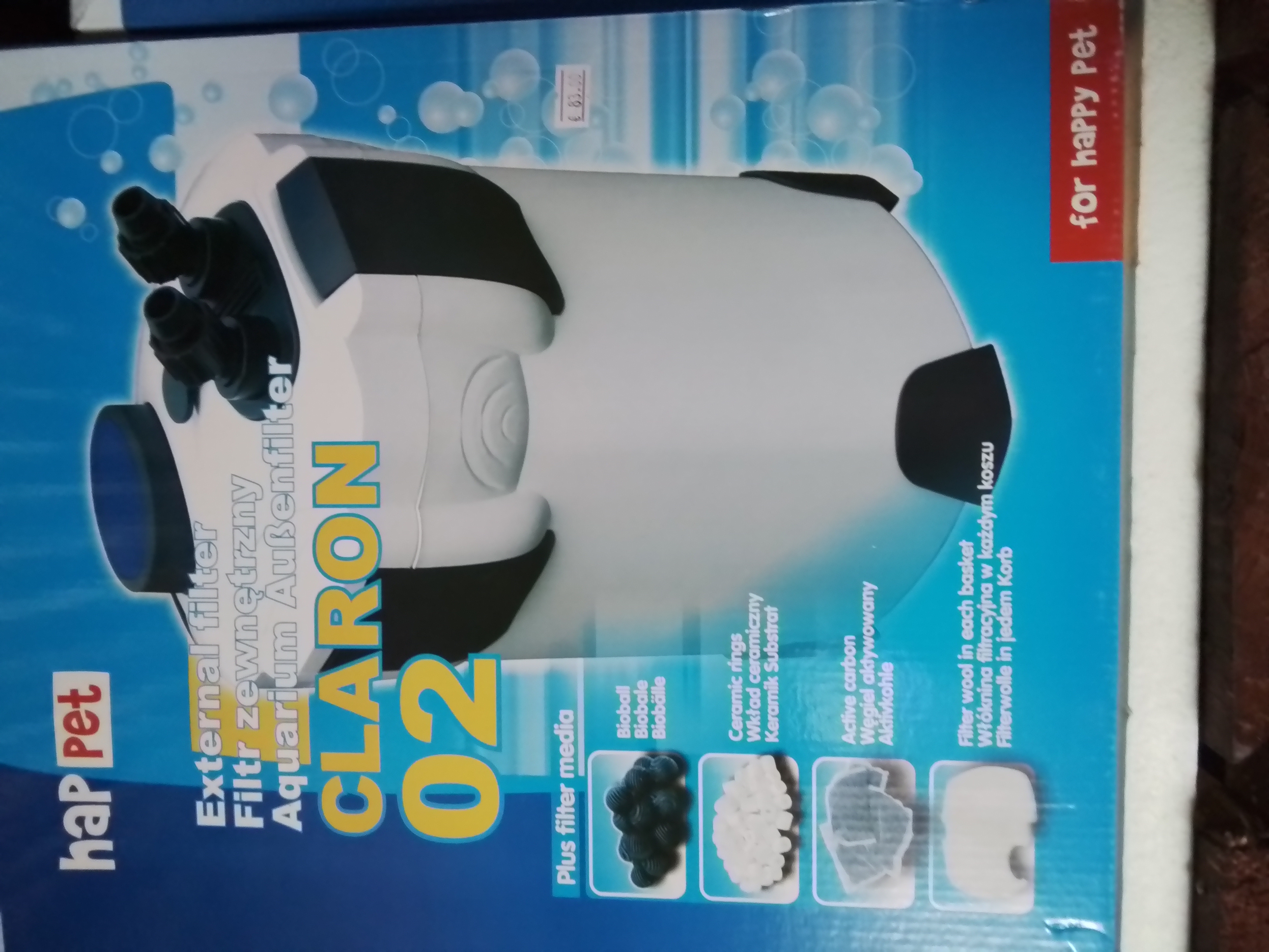 Išorinis akvariumo filtras Claron 02