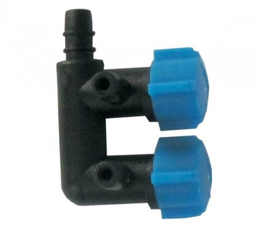 Kraniukas-šakotuvas į 2 išėjimus 