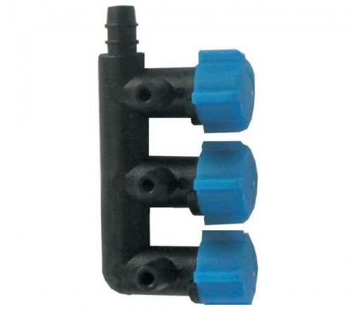 Kraniukas-šakotuvas į 3 išėjimus 