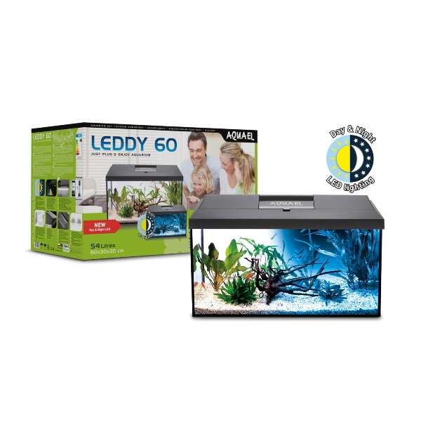 Aquael Leddy 60 (54L) Day&Night juodas