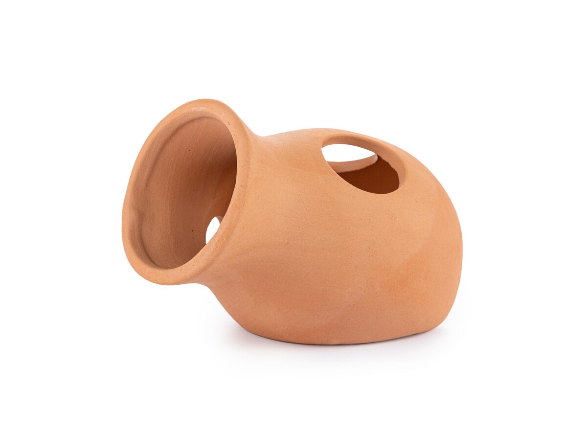 Keramikinė dekoracija ąsotėlis su iškiša 10 cm