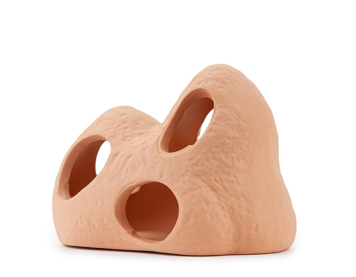 Keraminė dekoracija - akmuo su skylutėmis Happet U945 - 11 cm