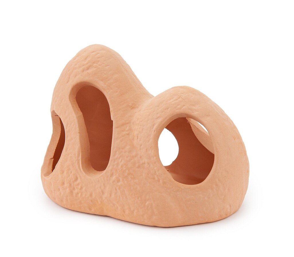 Keraminė dekoracija - akmuo su skylutėmis Happet U945 - 11 cm