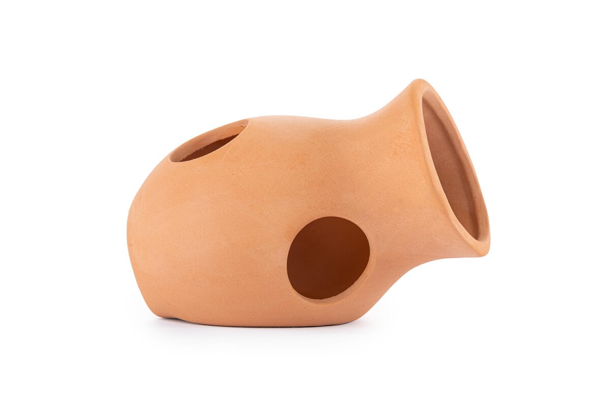 Keramikinė dekoracija ąsotėlis su iškiša 10 cm