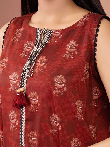 Edenrobe Premium Unstitched Printed Lawn 3 Piece