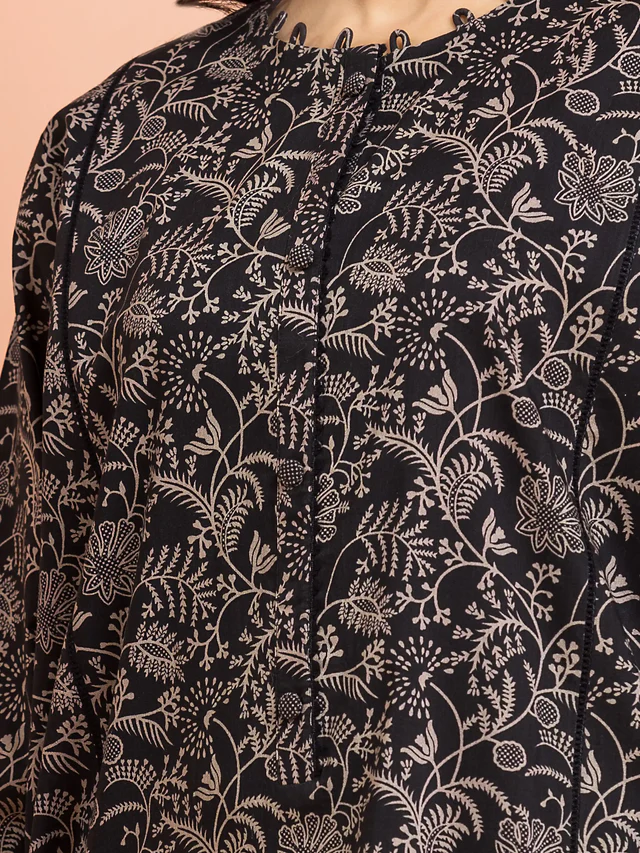 Edenrobe Premium Unstitched Printed Khaddar 3 Piece