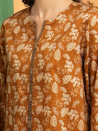 Edenrobe Premium Unstitched Printed Lawn 3 Piece