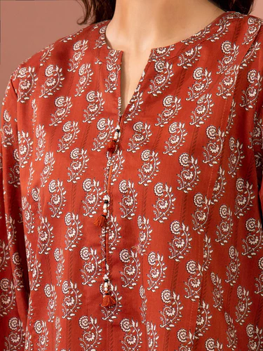   Edenrobe Premium Unstitched  Printed Lawn 3 Piece