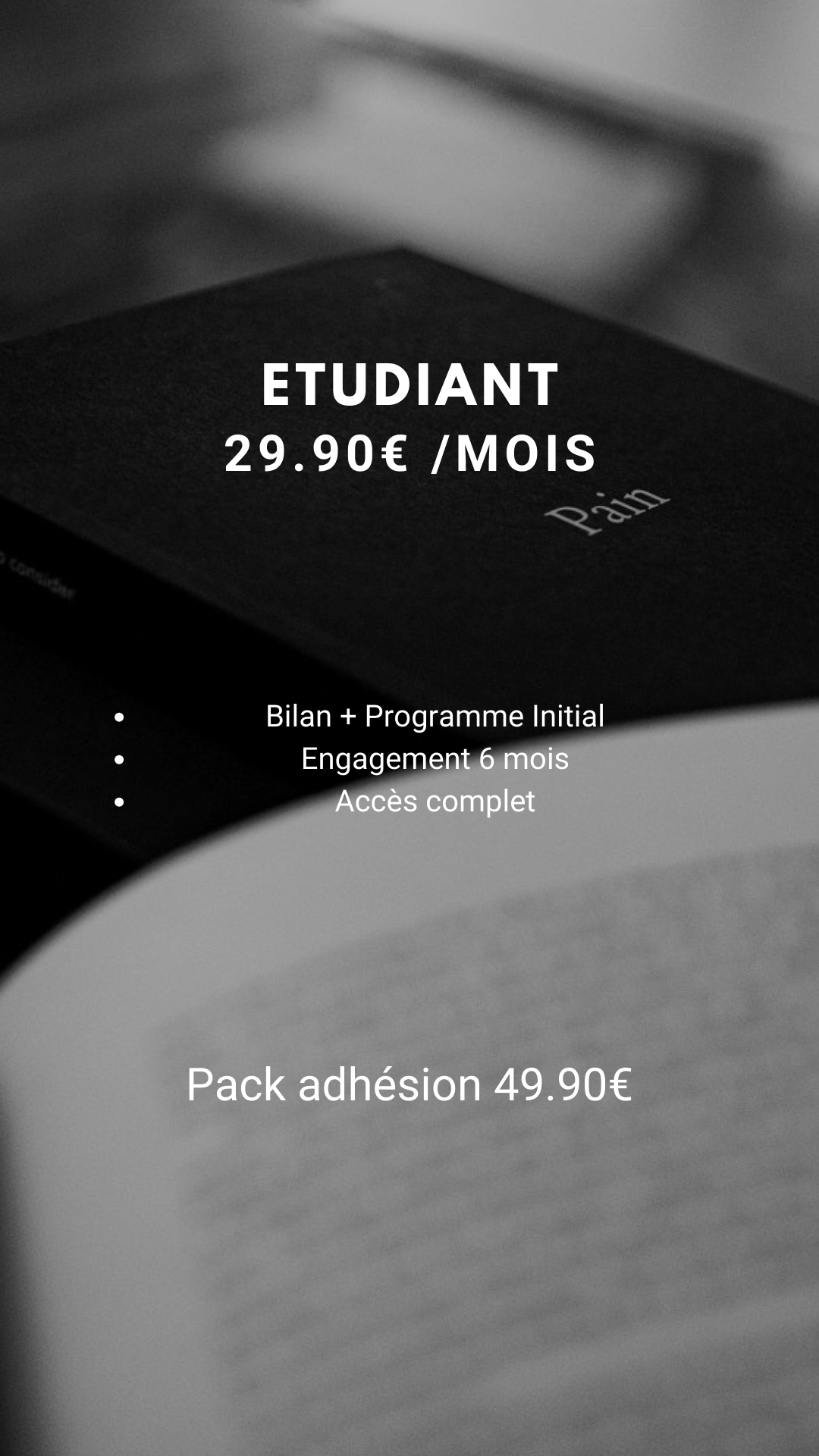 Abonnement Etudiant
