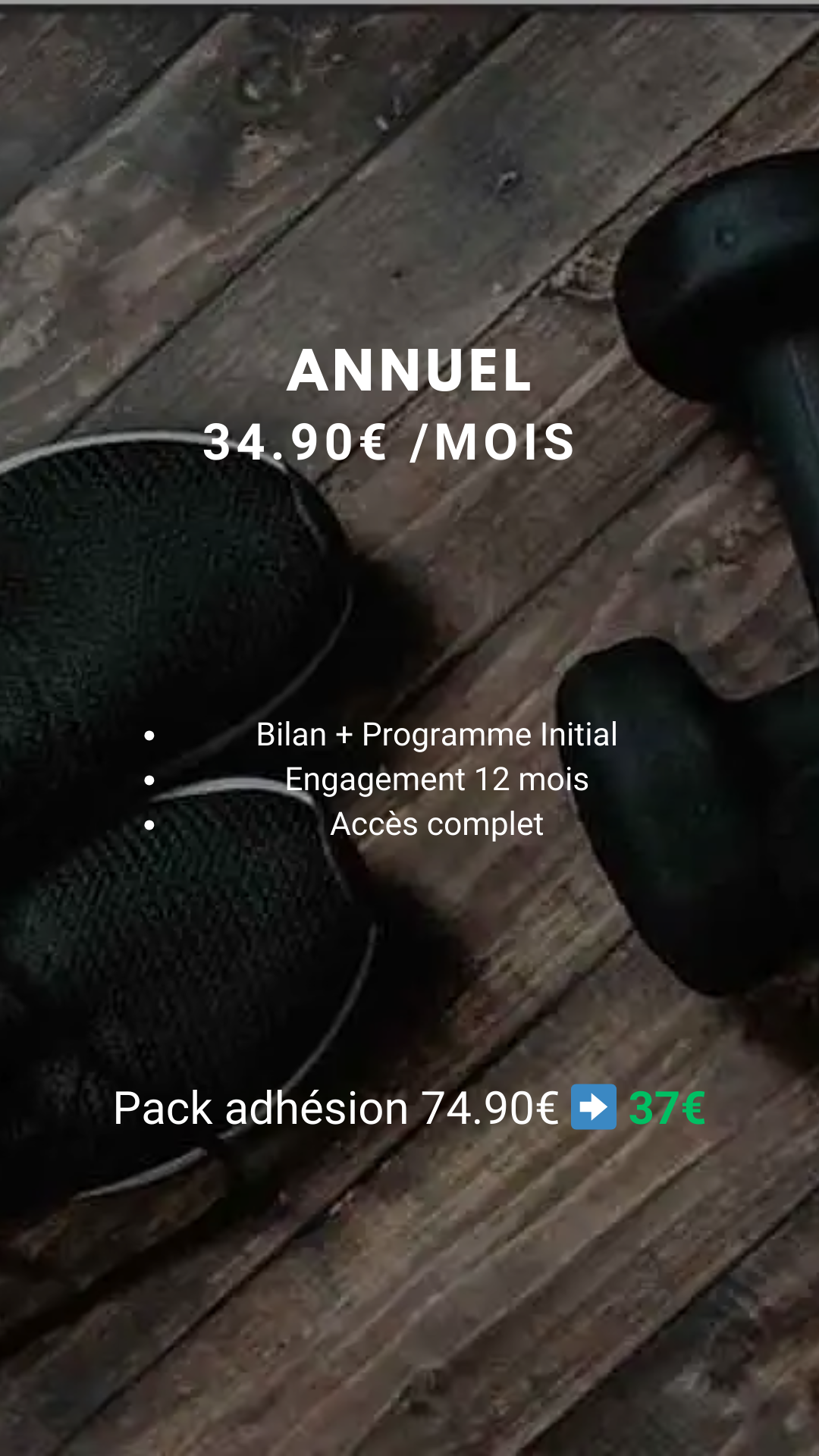 Abonnement Annuel Fitness