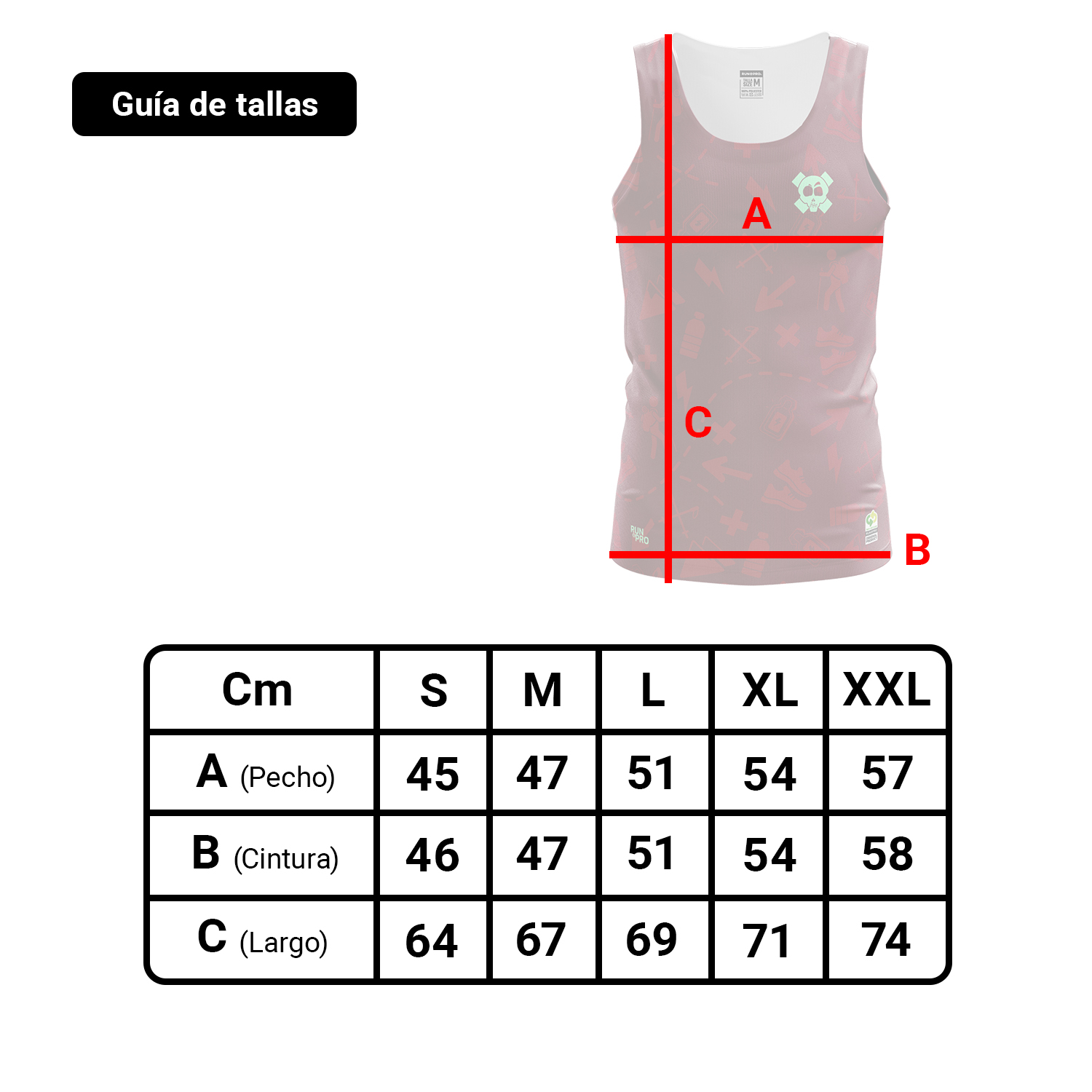 Camiseta deportiva Cima