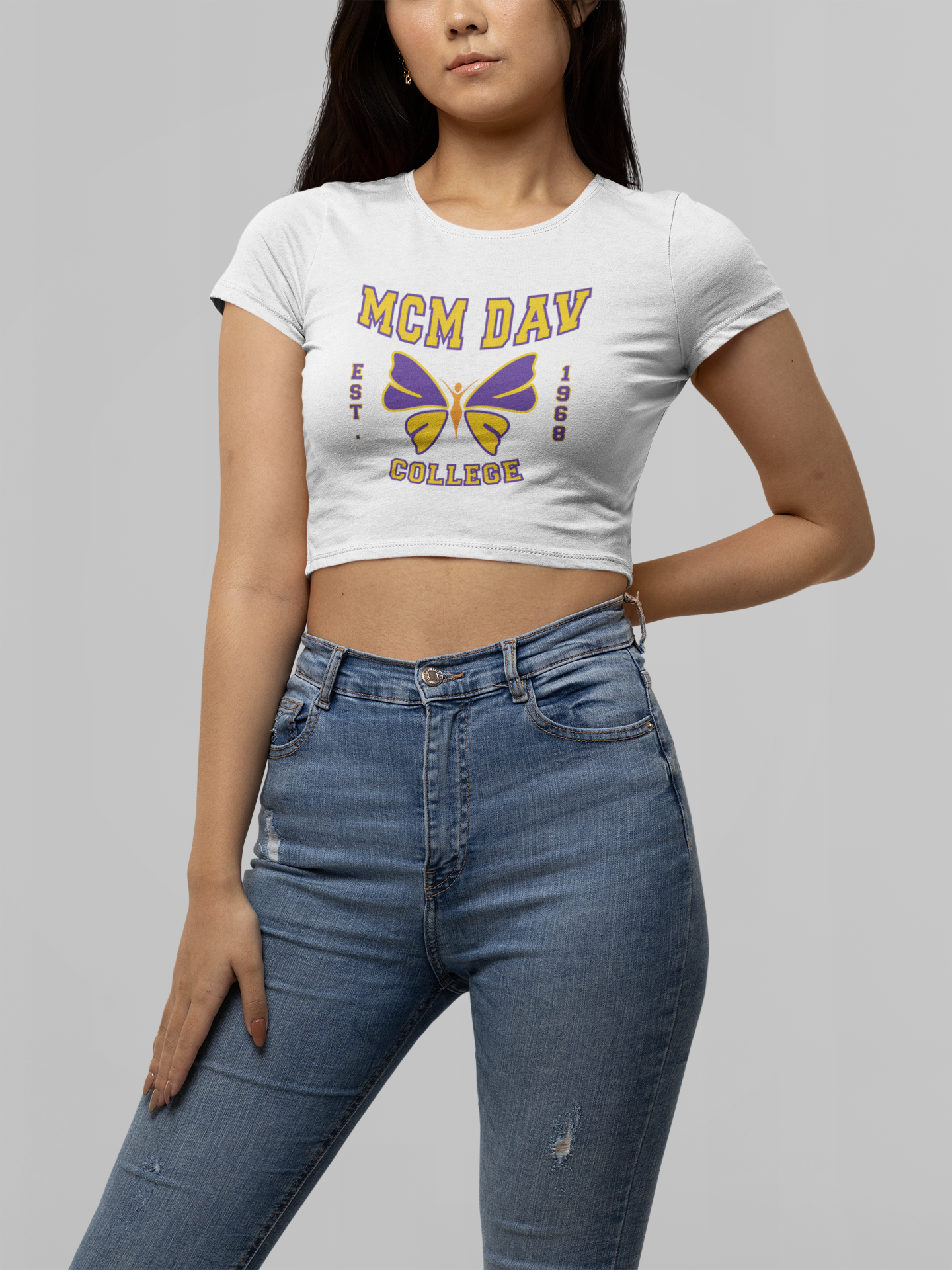 MCM DAV College Crop Top
