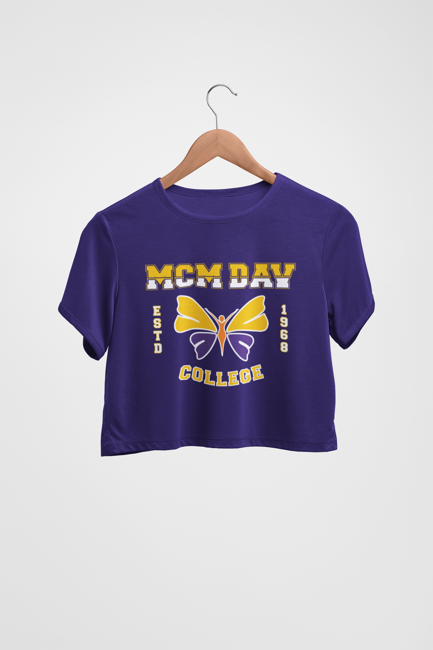 MCM DAV college Baby Tee for women 