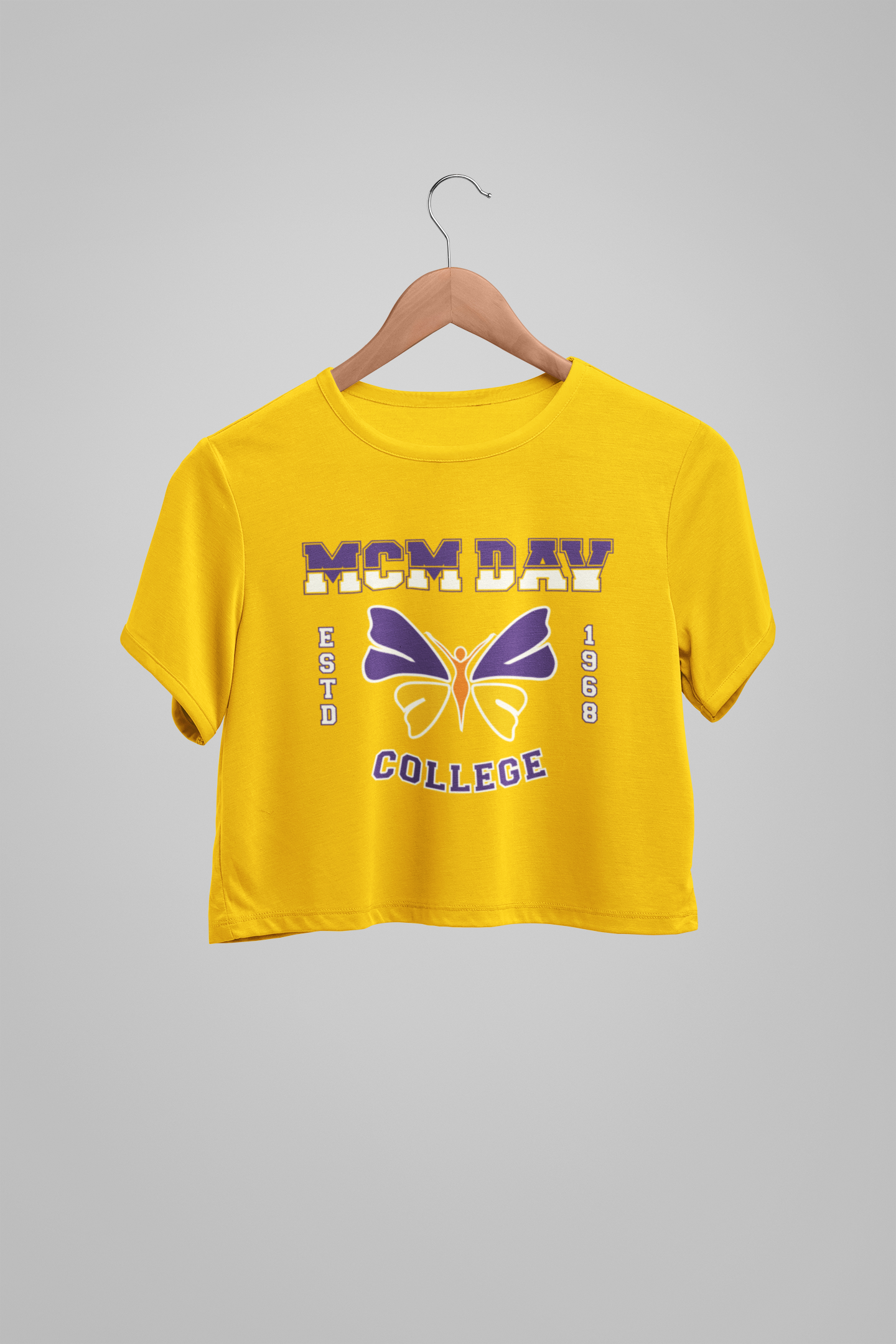 MCM DAV college Baby Tee for women 