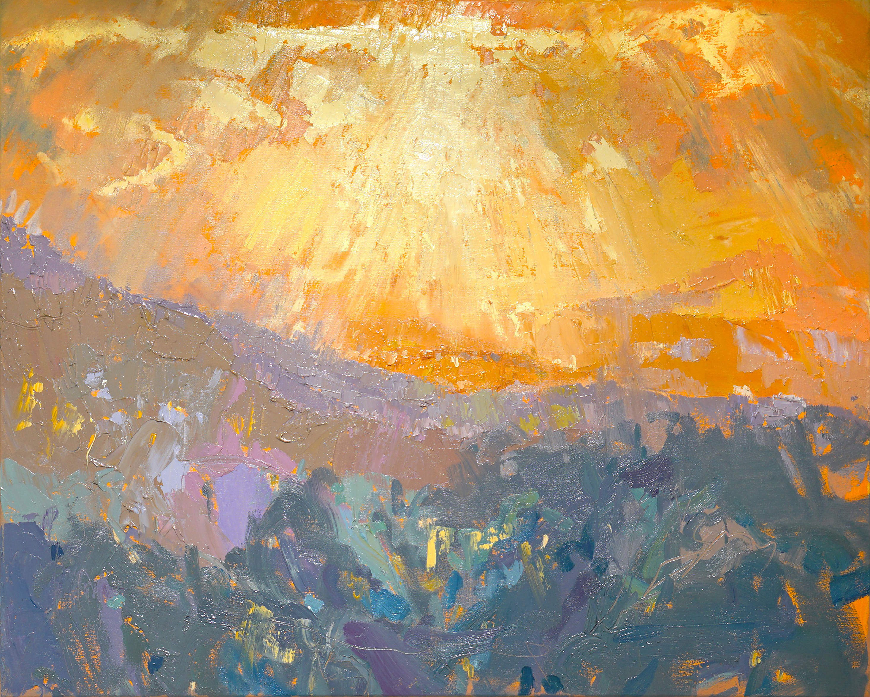 Light Pouring Into the Valley by Eagle's Nest