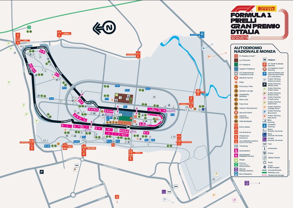 Formula 1 Monza Parking│Brown Area