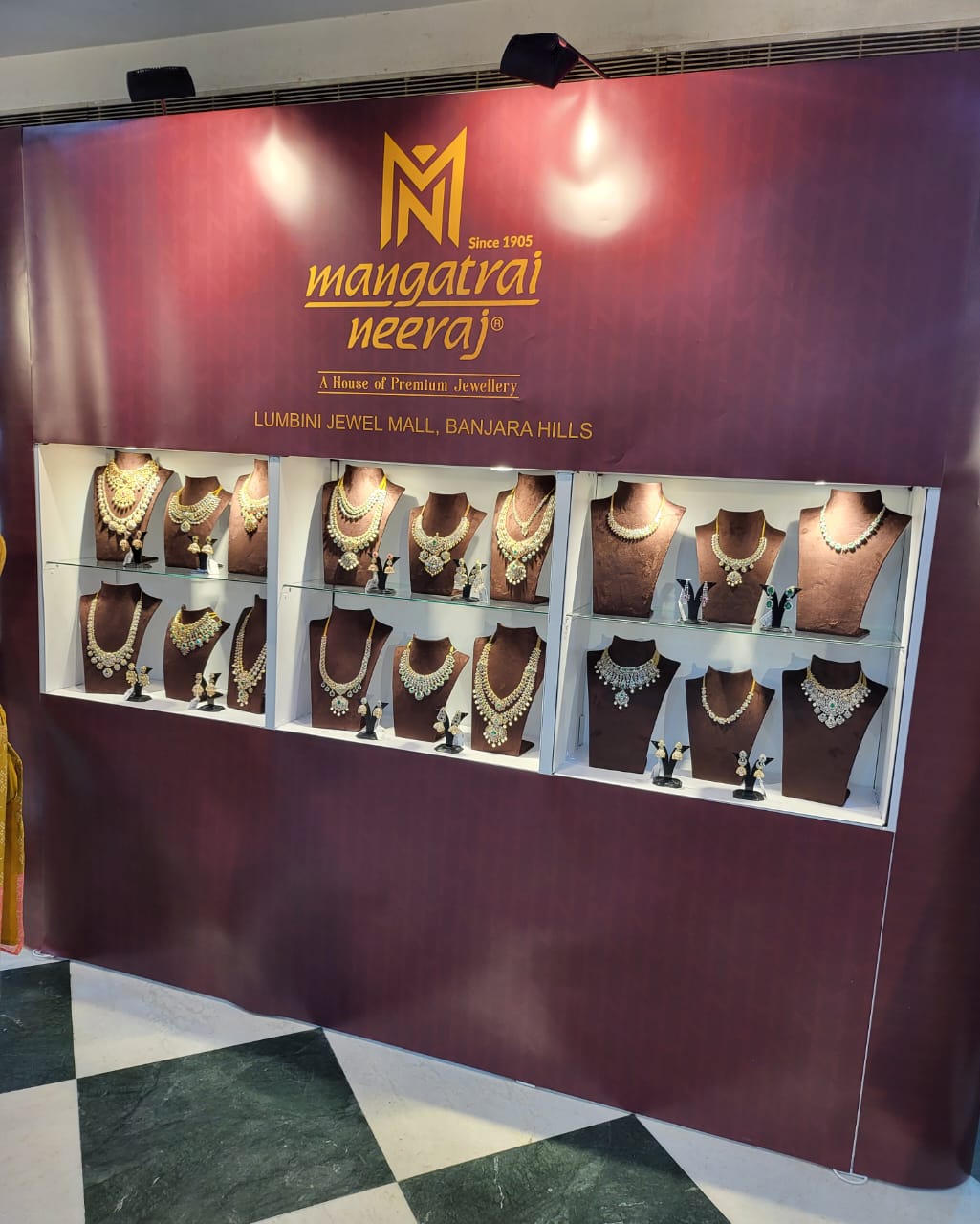 Magnetic 6 Shelf Jewellery Exhibition Display Stand