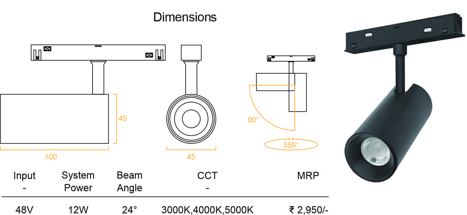 LED Track Light 12W