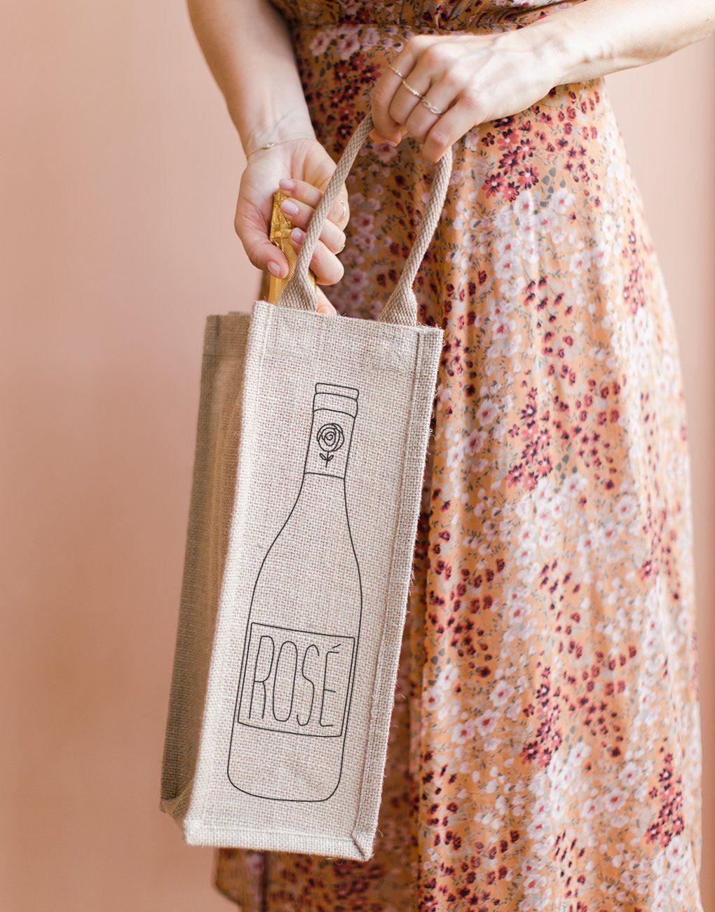 Jute Wine Bottle Bags