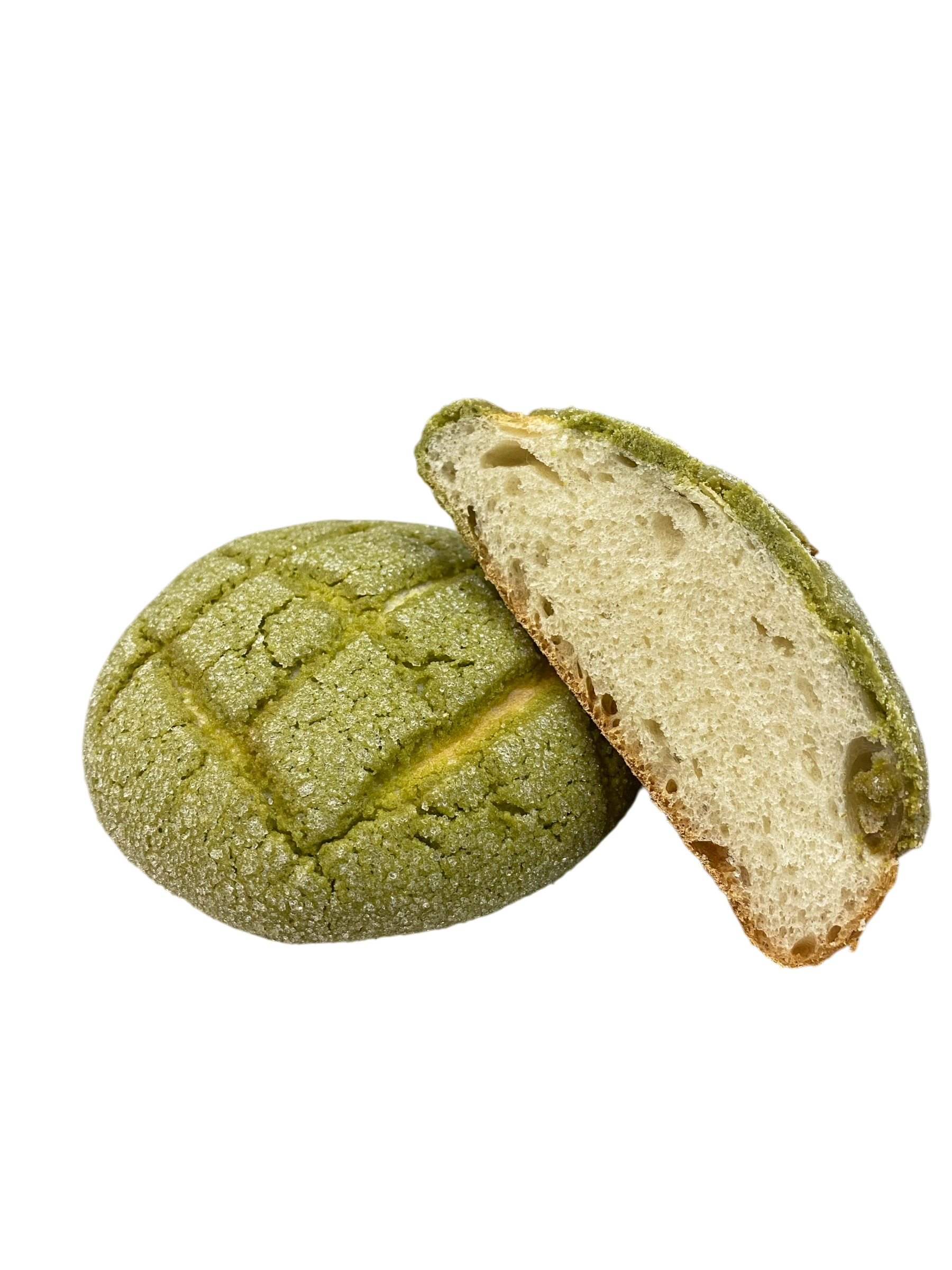 matcha melon pan
