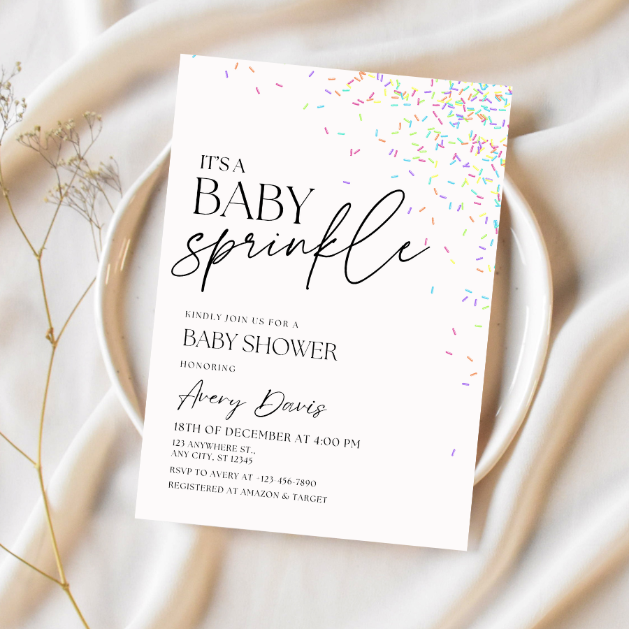 Baby Sprinkle Baby Shower Invitation