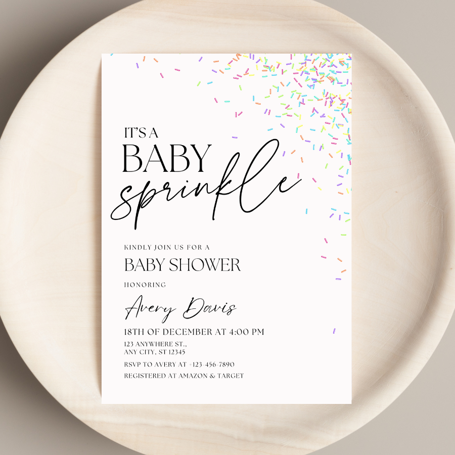 Baby Sprinkle Baby Shower Invitation