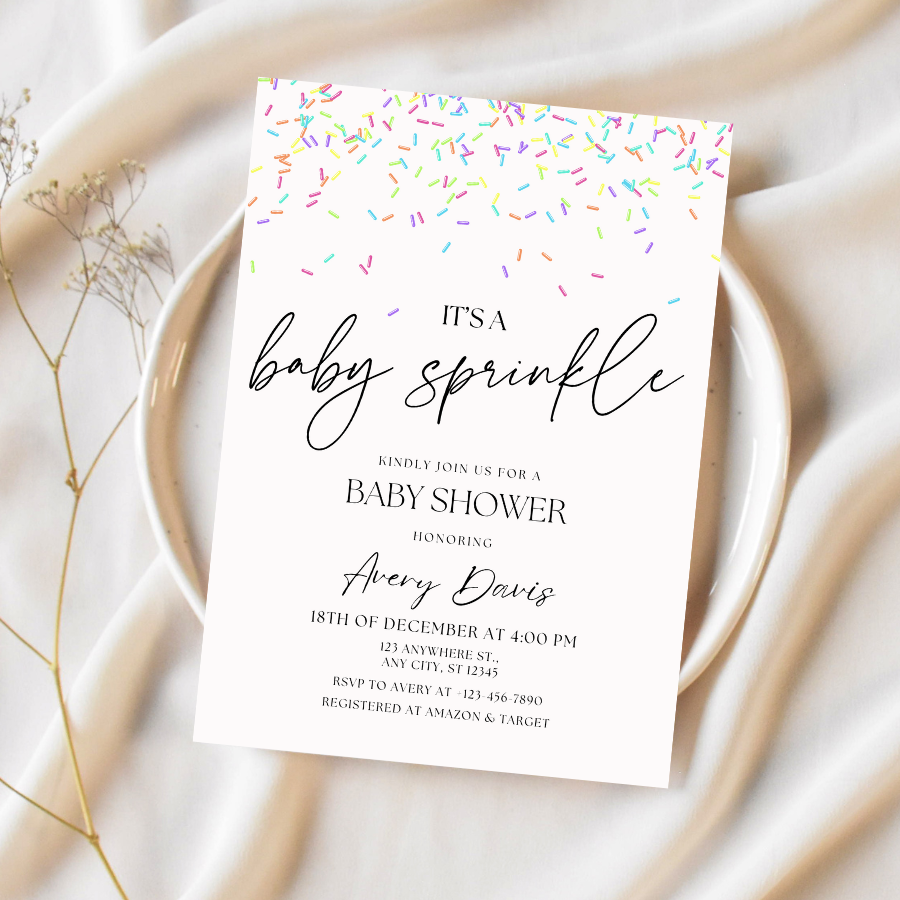 Baby Sprinkle Baby Shower Invitation